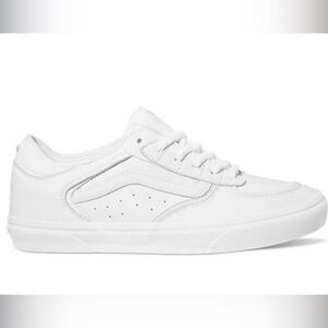 Vans Skate Rowley leather White/White Boys 6.5 Sneakers size NWOB